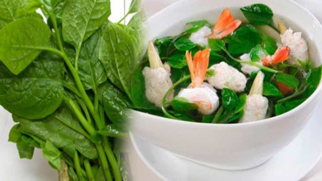 Canh rau mồng tơi