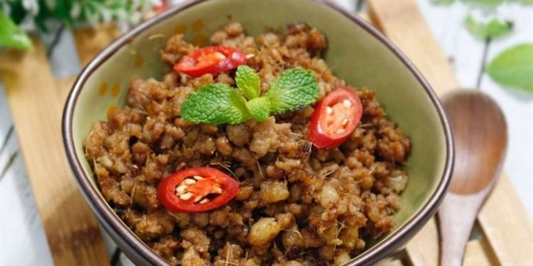 Món thịt băm sả ớt